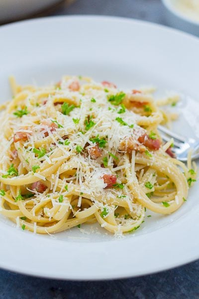 Easy Peasy Carbonara - Easy Peasy Foodie