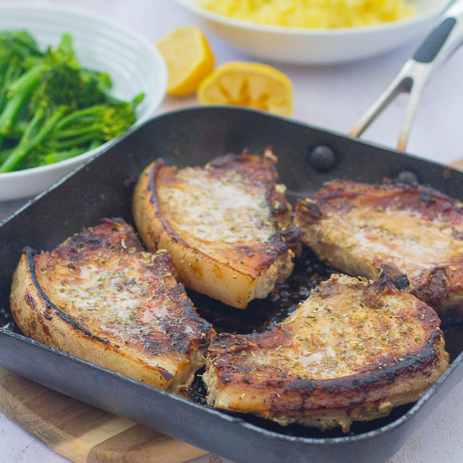 Pork Chops with Lemon and Oregano Easy Peasy Foodie