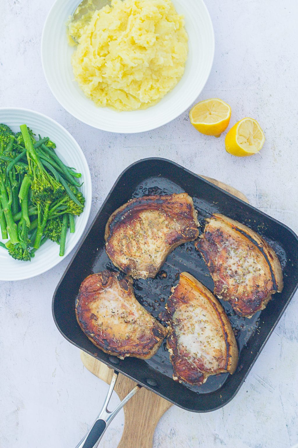 Pork Chops with Lemon and Oregano Easy Peasy Foodie