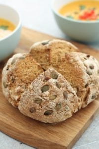 Pumpkin Seed and Rye Soda Bread