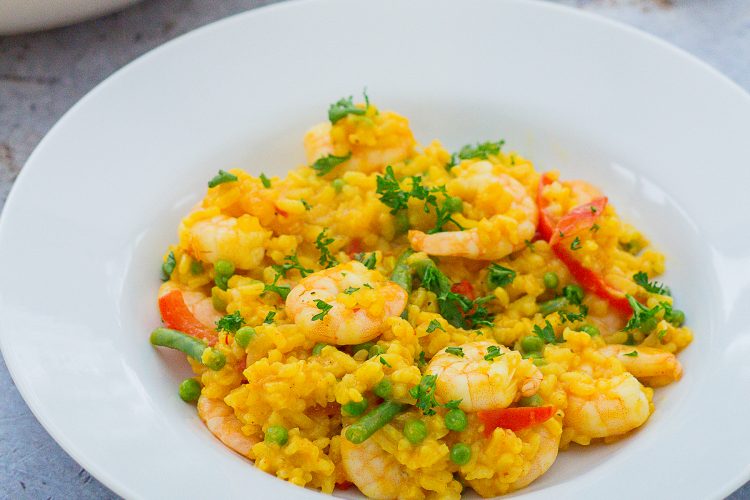 Easy Peasy Prawn Paella