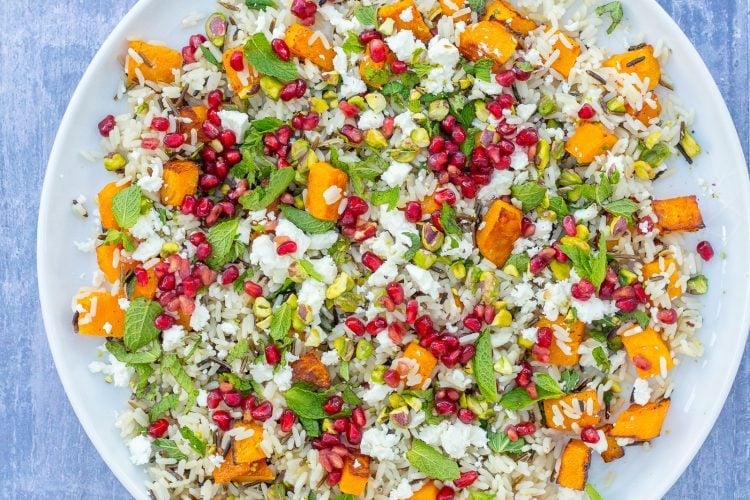 Easy Christmas Rice Salad