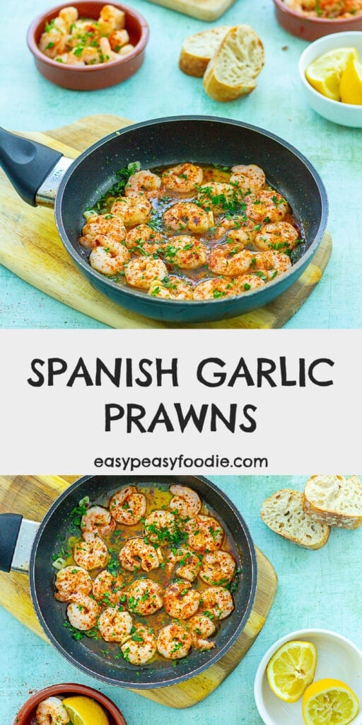 Spanish Garlic Prawns (Gambas al Ajillo) Easy Peasy Foodie