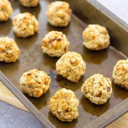 Easy Sage and Onion Stuffing Balls Easy Peasy Foodie