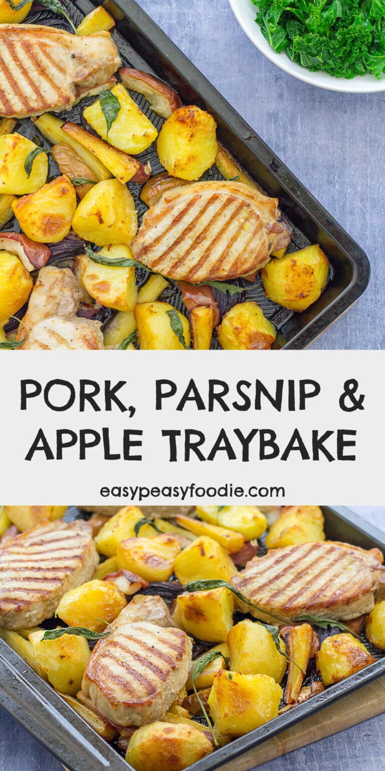 Pork, Parsnip and Apple Traybake Easy Peasy Foodie