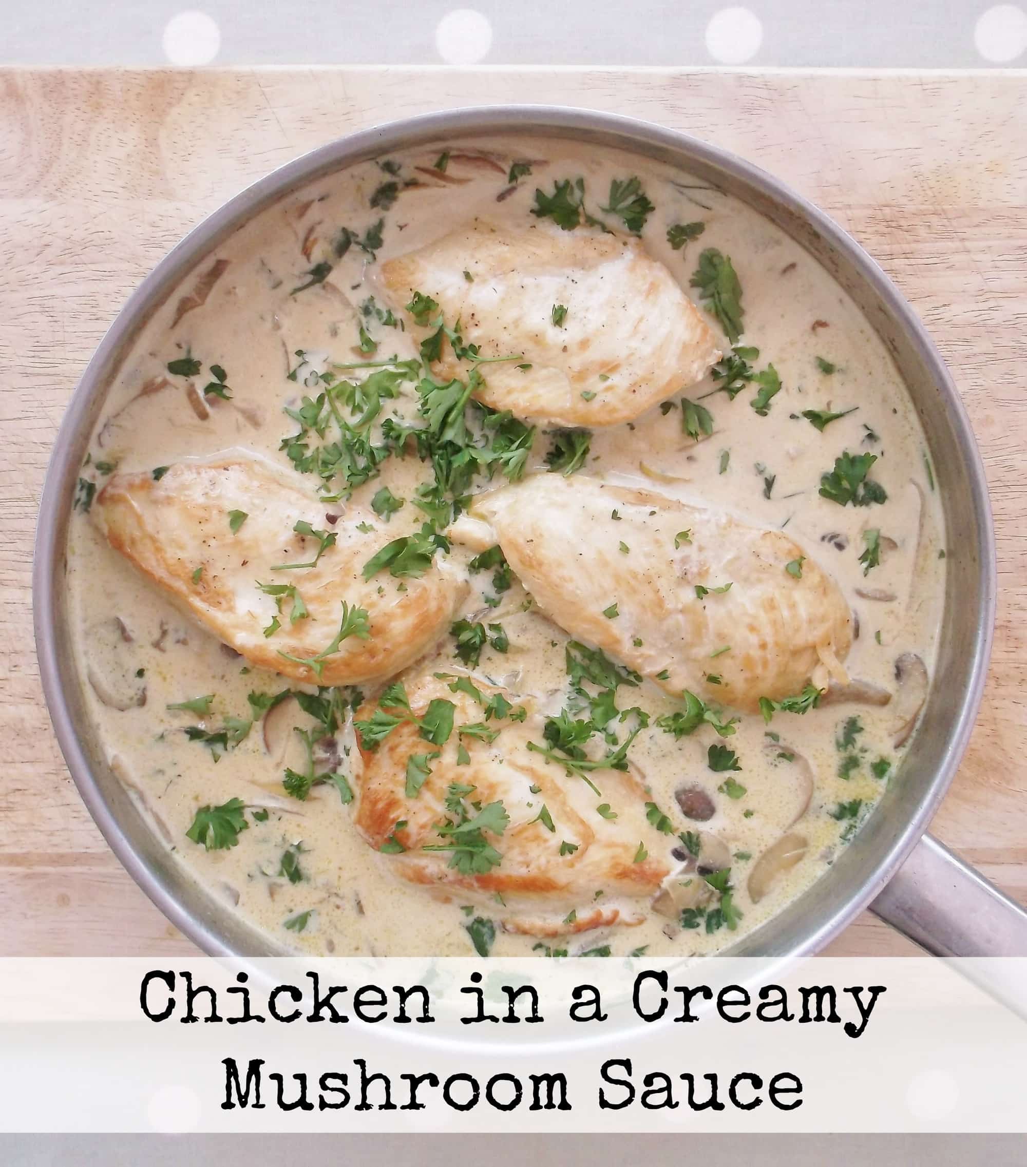 Chicken In A Creamy Mushroom Sauce Easy Peasy Foodie
