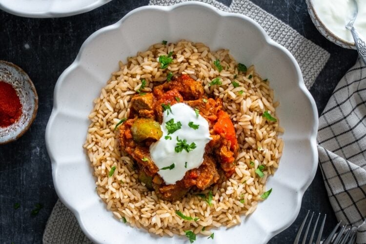 Easy Hungarian Beef Goulash HERO