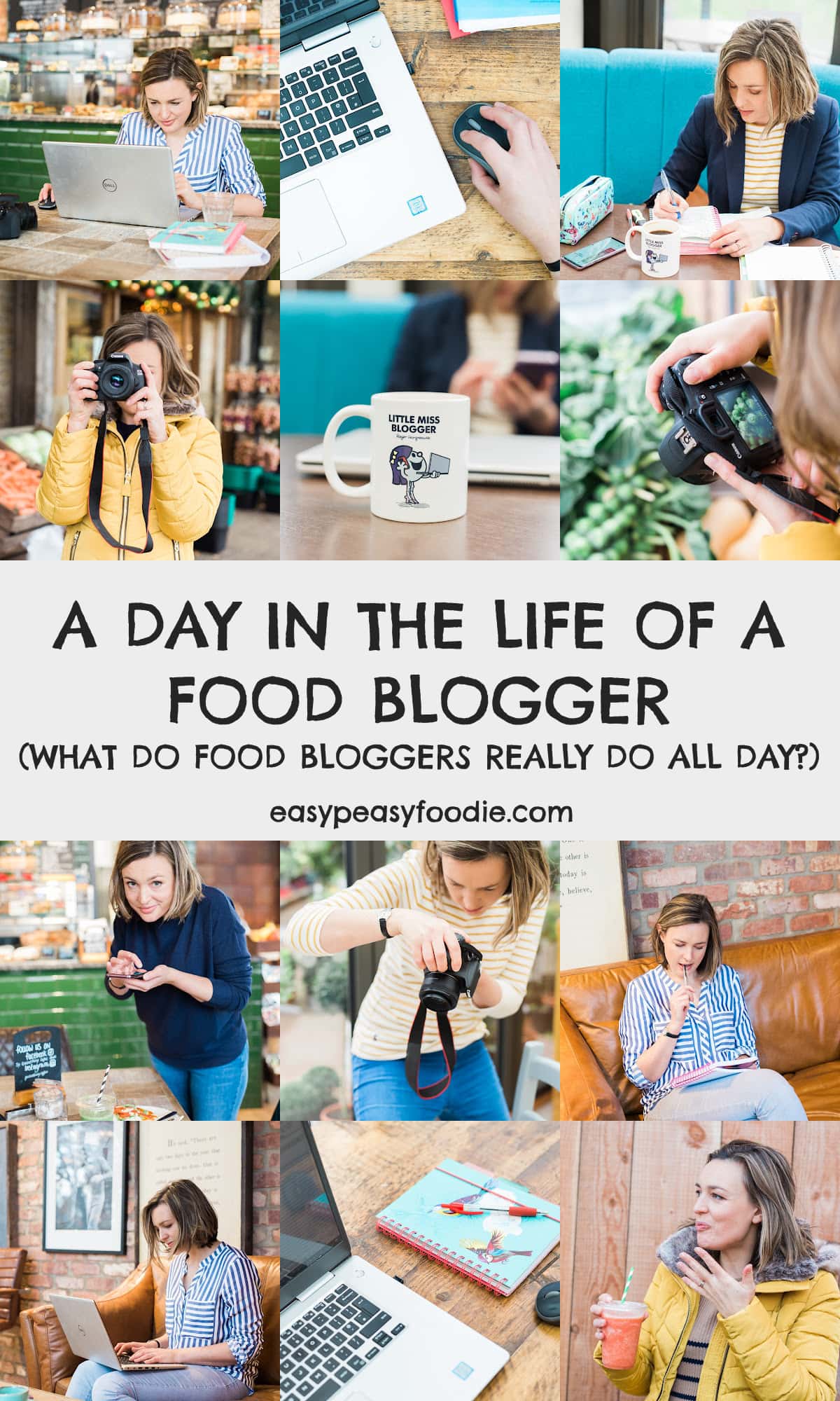 A day in the life of a food blogger PIN