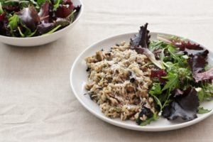 Simple Mushroom Risotto 