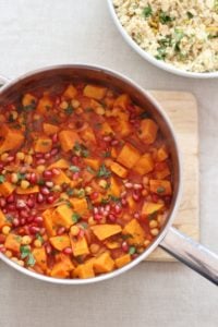 Harissa, Sweet Potato and Chickpea Tagine