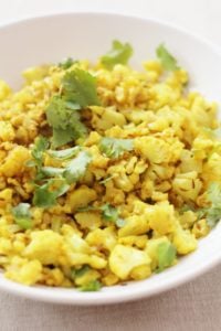 Madeleine Shaw’s Indian Spiced Cauliflower Rice from Get the Glow