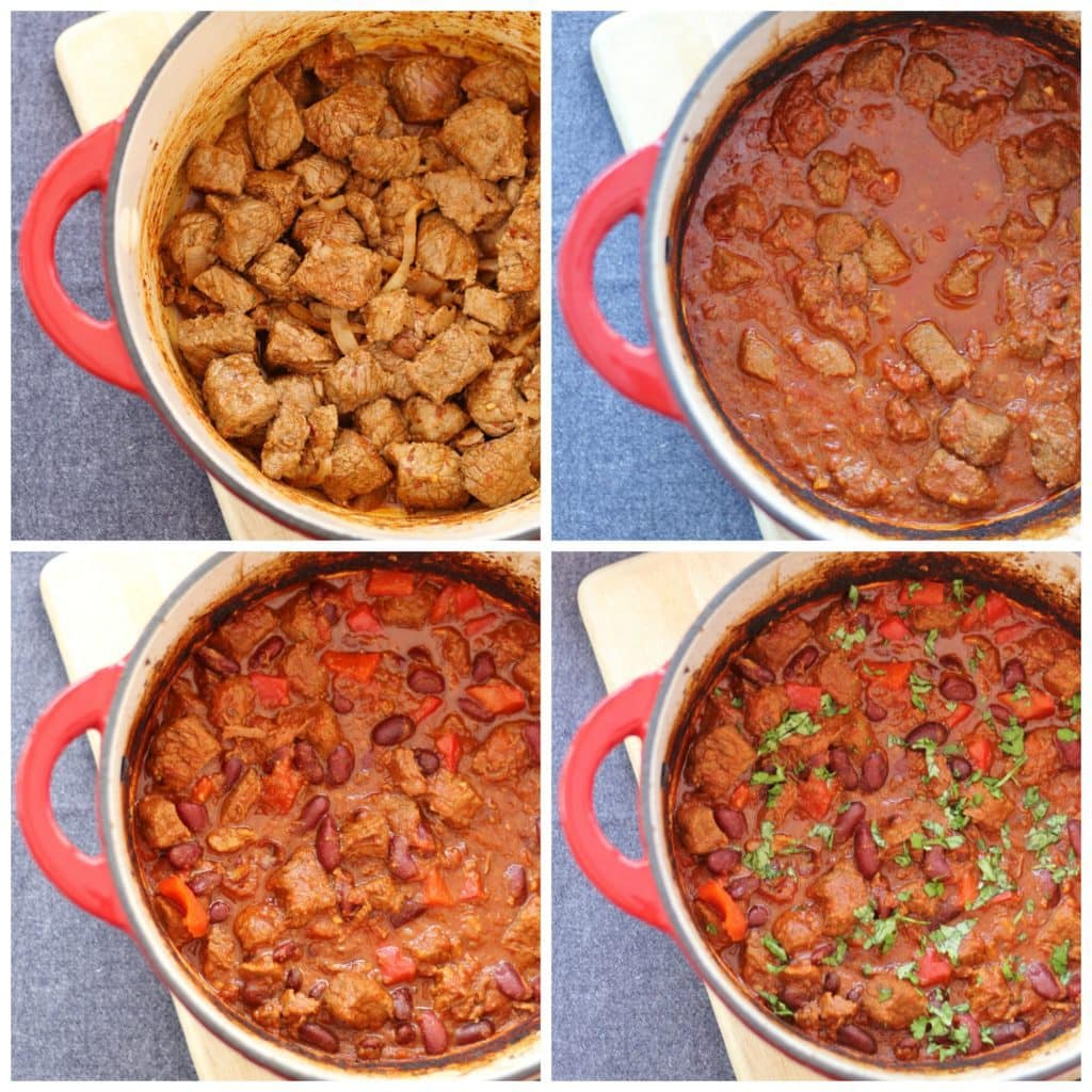 Slow Cooked Chunky Beef Chilli Easy Peasy Foodie