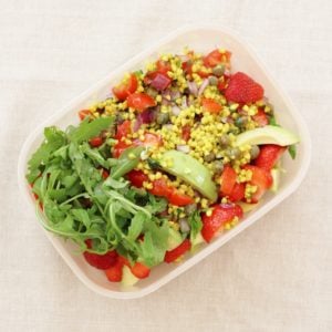 Strawberry Buckwheat Tabbouleh as a packed lunch from the Sirtfood Diet