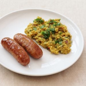 Sirtfood Scrambled Egg and Sausages
