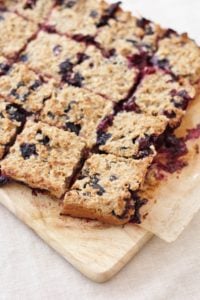 Blueberry Porridge Squares