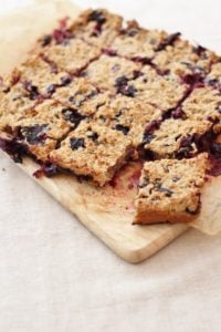 Blueberry Porridge Squares
