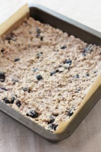 Blueberry Porridge Squares