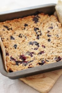Blueberry Porridge Squares