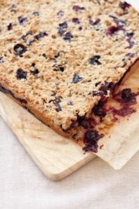 Blueberry Porridge Squares