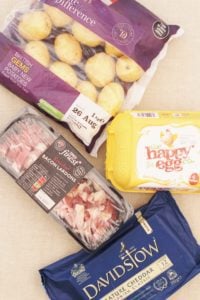 Quiche Lorraine Style Frittata Ingredients