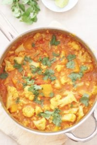 Butternut Squash, Cauliflower and Red Lentil Dhal