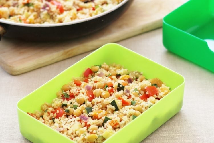 Chickpea and Apricot Couscous Salad for the #FloraLunchbox Challenge