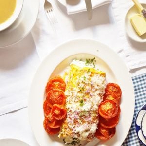 Souffled Omelette Roulade at All Hallows Farmhouse