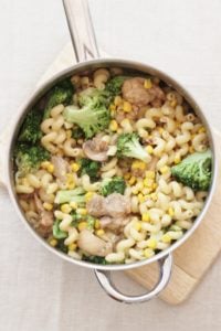 Creamy Chicken, Broccoli and Sweetcorn Pasta