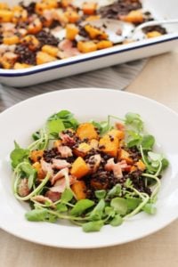 Leftover Ham, Squash and Puy Lentil Salad 