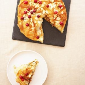 Moroccan Turkey Filo Pie
