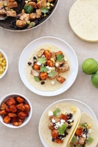 Turkey, Sweet Potato and Black Bean Tacos