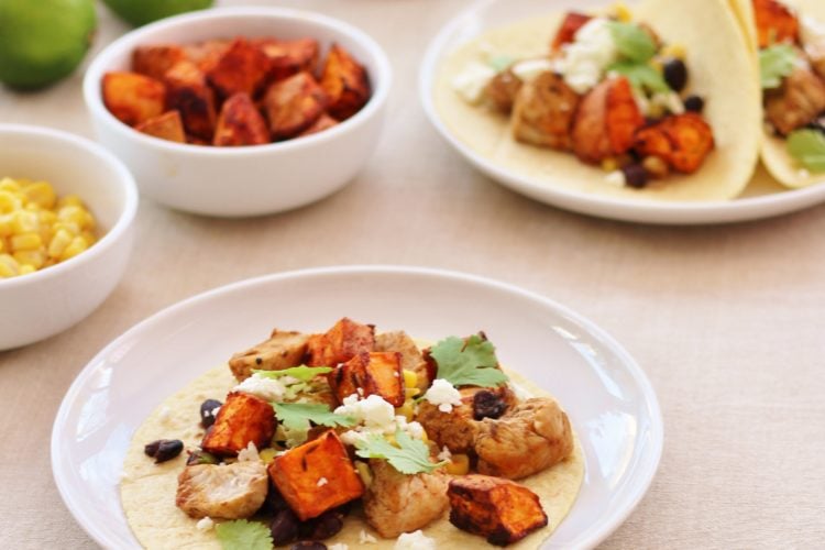 Turkey, Sweet Potato and Black Bean Tacos
