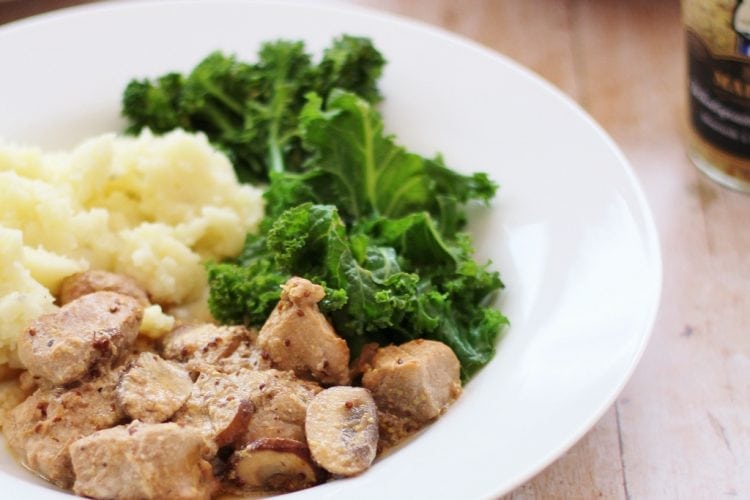 Easy Cider Cream and Mustard Pork