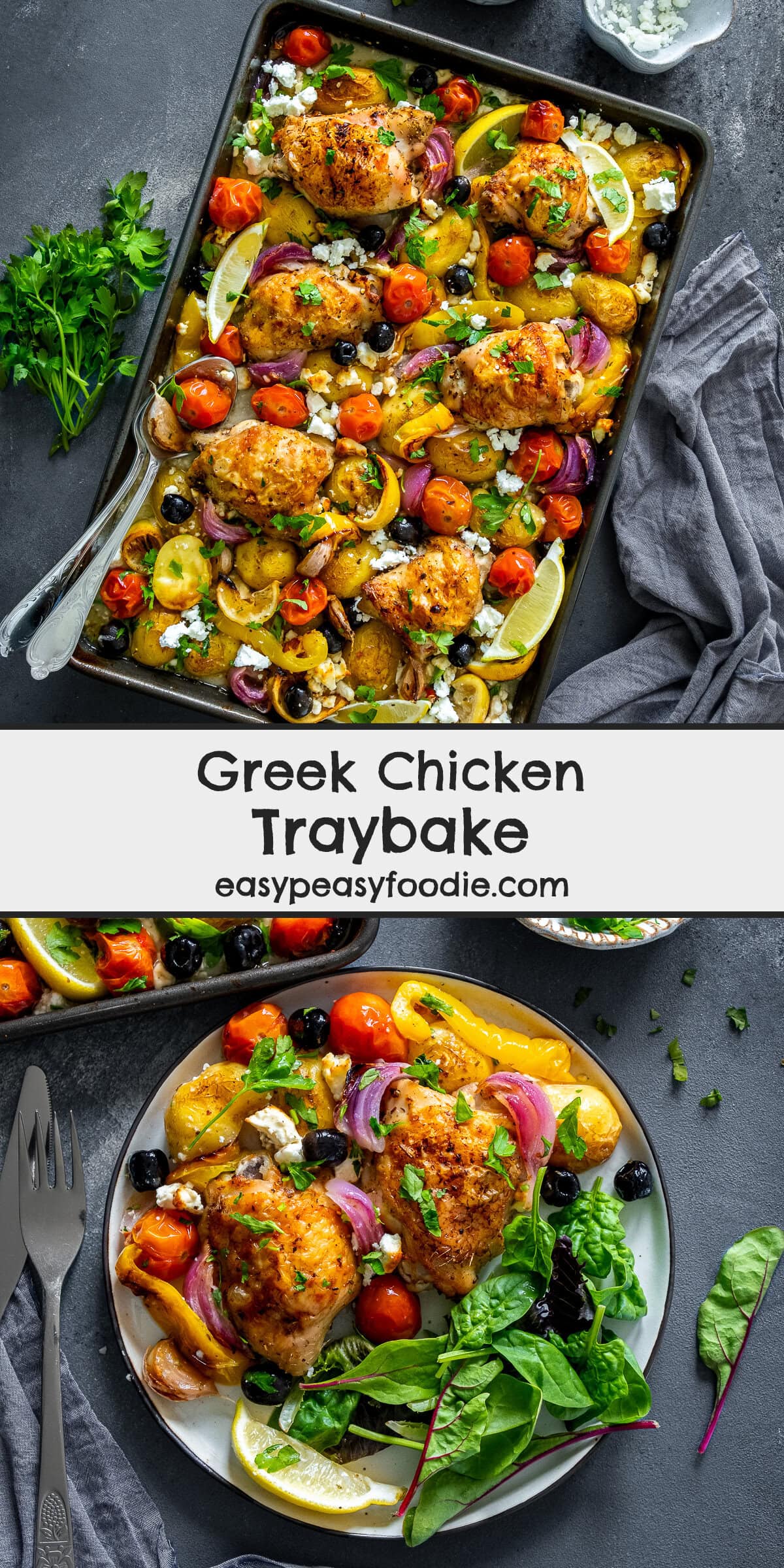 Greek Chicken Traybake Pin