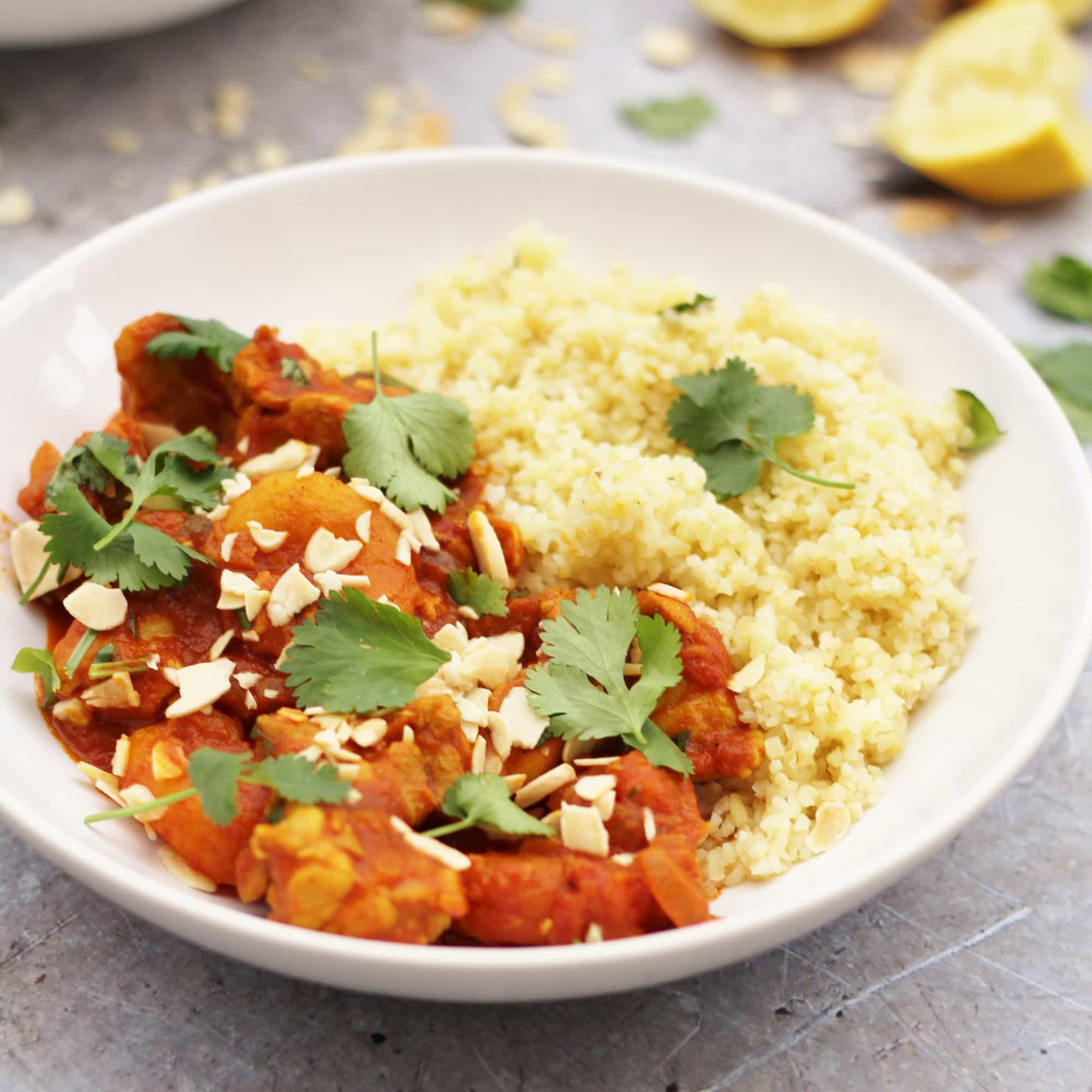 Chicken, Apricot and Almond Tagine Easy Peasy Foodie