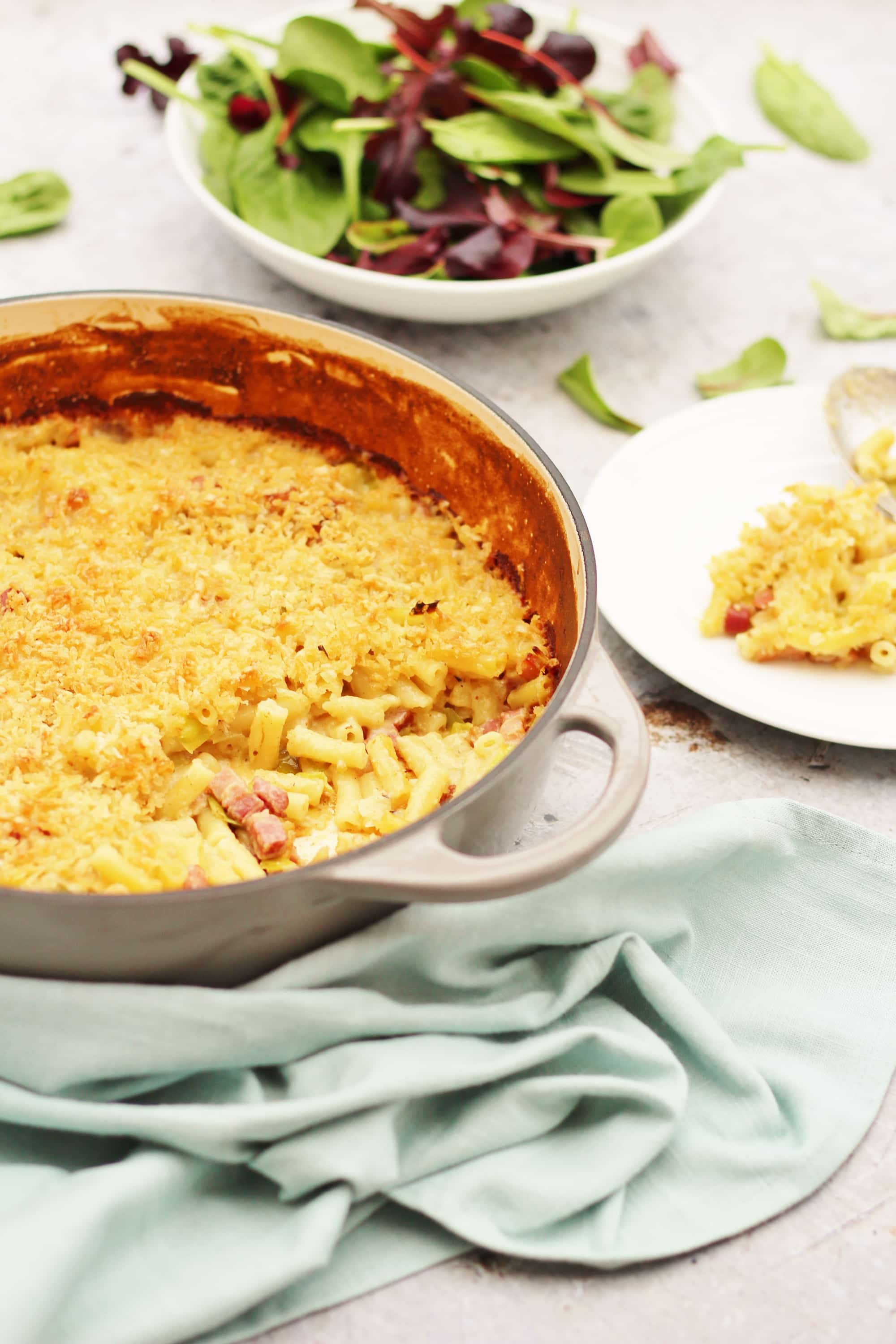 Leek and Bacon Macaroni Cheese Easy Peasy Foodie