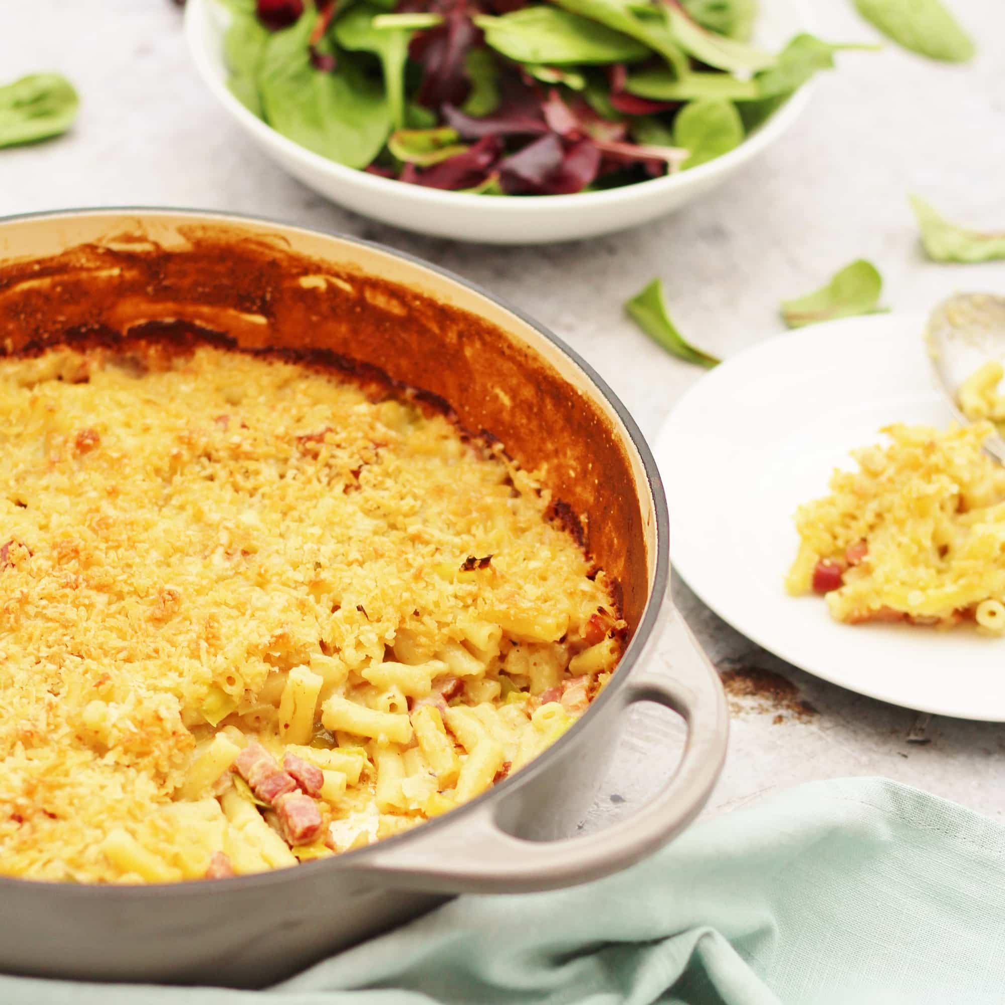 Leek and Bacon Macaroni Cheese Easy Peasy Foodie