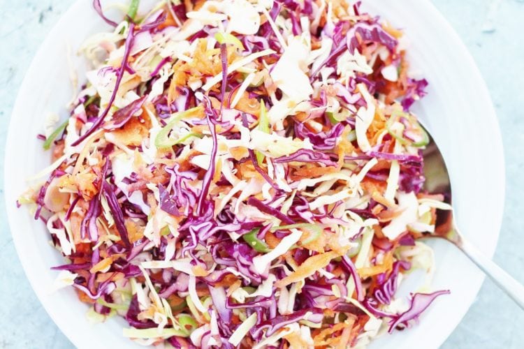 Easy No Mayo Coleslaw