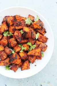 Spice-Roasted Sweet Potato Cubes - Familystyle Food