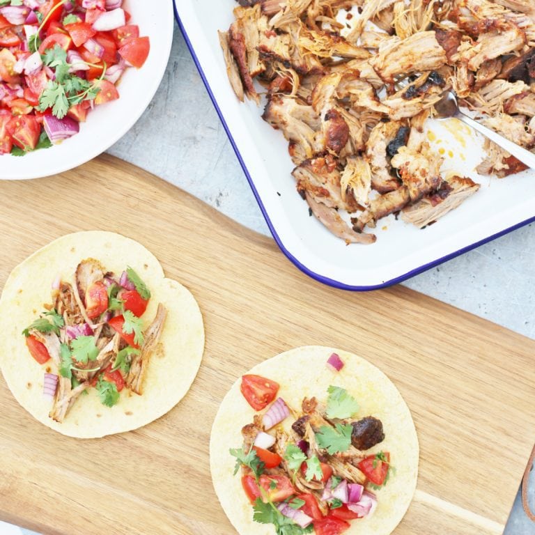 Mexican Pulled Pork Tacos - Easy Peasy Foodie