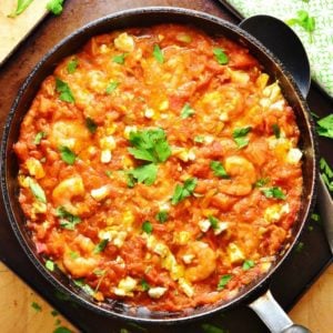 Easy Greek Shrimp Saganaki 