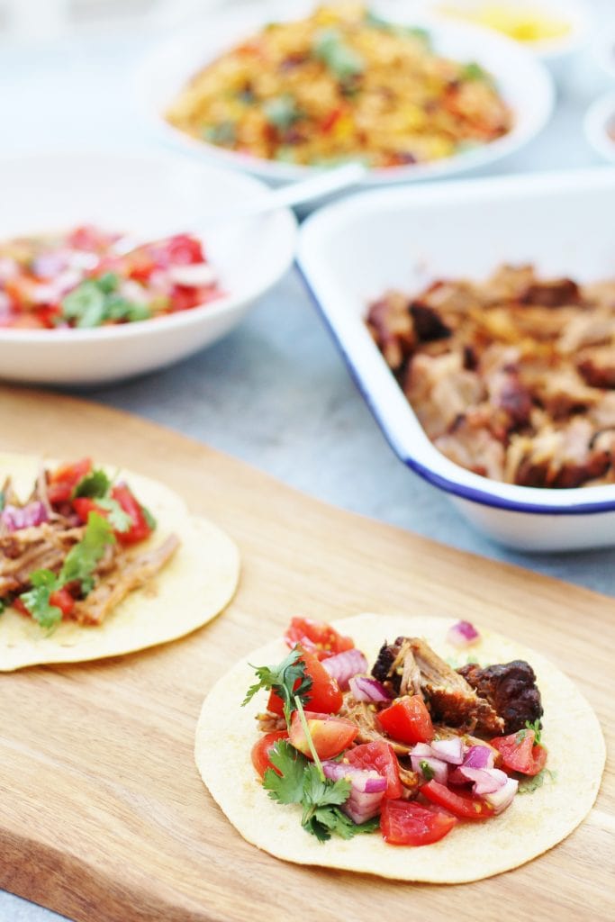 Mexican Pulled Pork Tacos - Easy Peasy Foodie