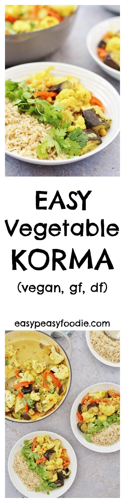 Easy Vegetable Korma (Vegan) Easy Peasy Foodie