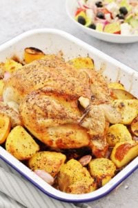 Greek Whole Roast Chicken