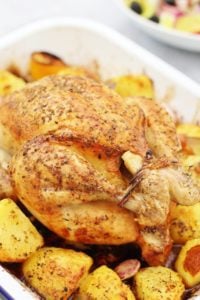Greek Whole Roast Chicken