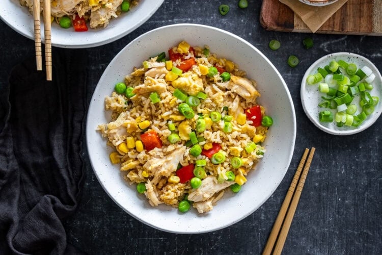 Leftover Chicken and Egg Fried Rice Hero