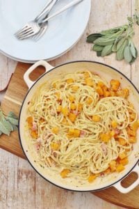 Bacon, Sage and Pumpkin Pasta