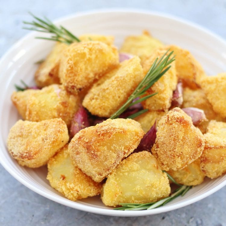 Polenta Roast Potatoes with Rosemary and Garlic Easy Peasy Foodie