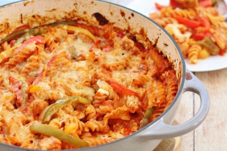 Easy One Pot Chicken Fajita Pasta