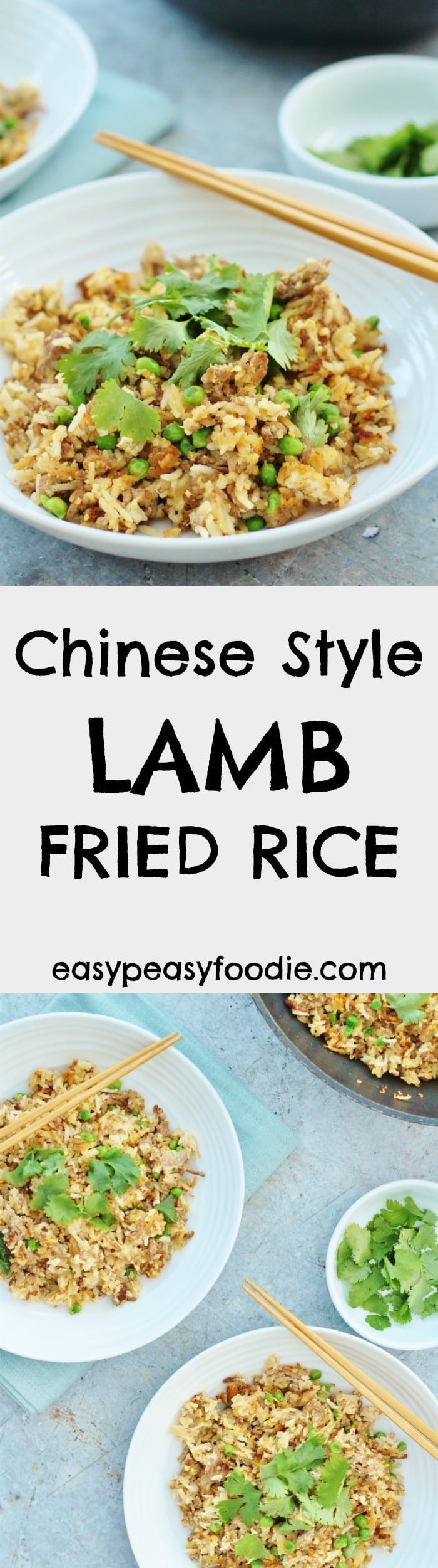 Chinese Style Lamb Fried Rice Easy Peasy Foodie